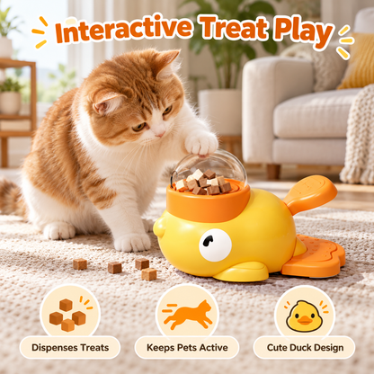 Duck-Shaped Pet Treat Dispenser
