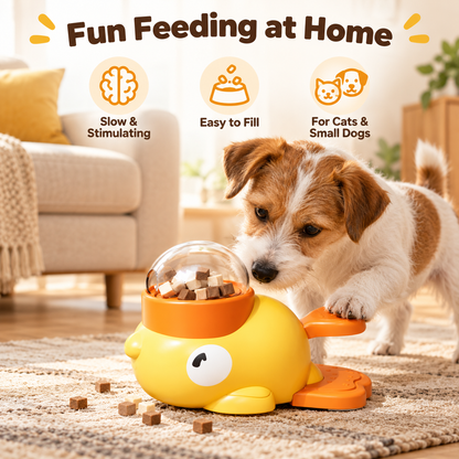 Duck-Shaped Pet Treat Dispenser