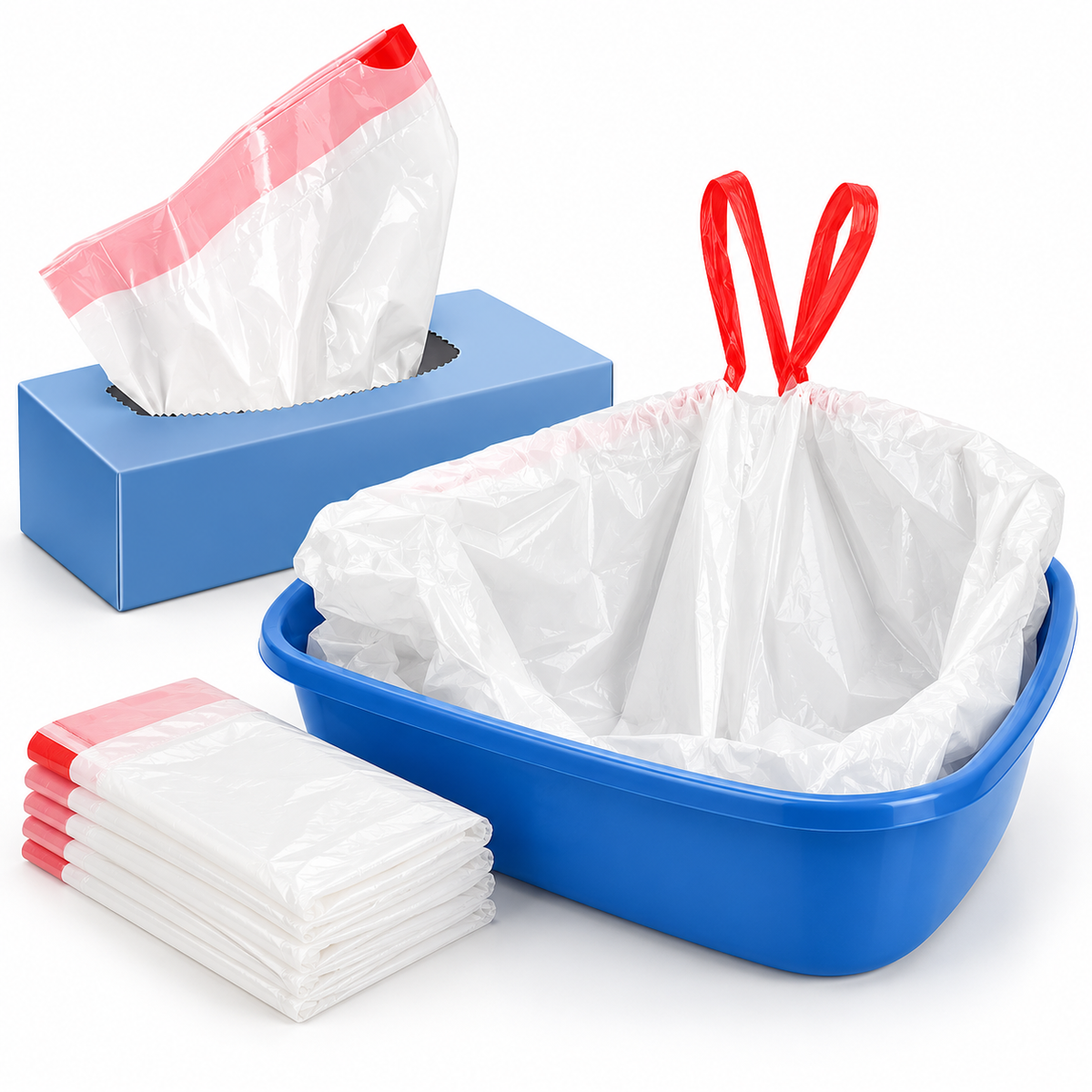 Drawstring Cat Litter Box Liners