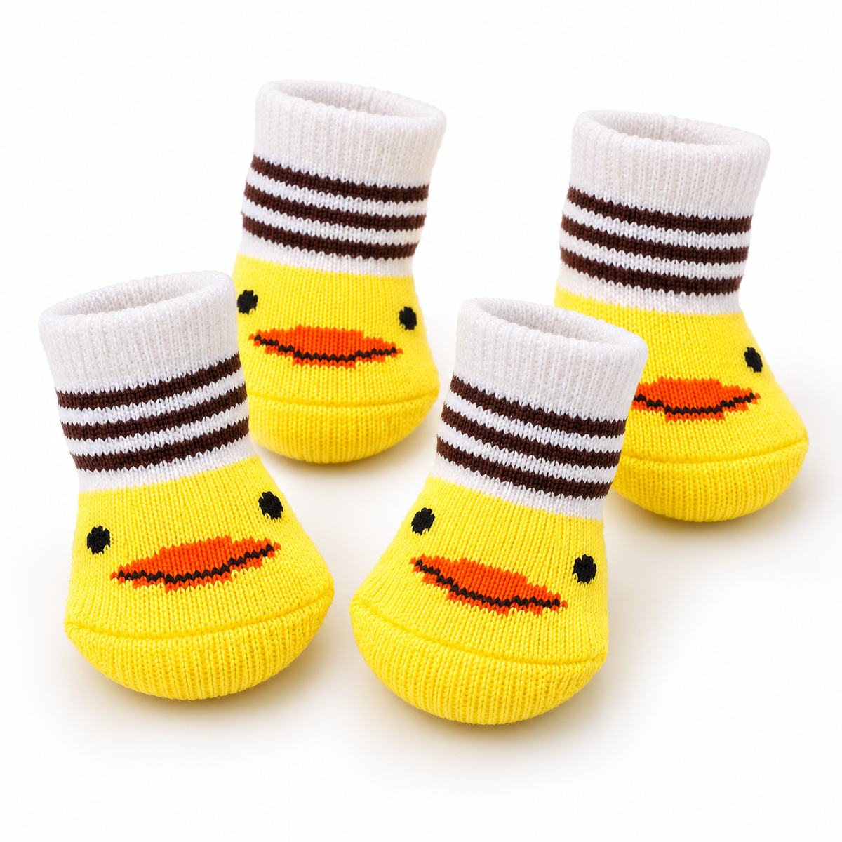 Cute Duck Pattern Dog Socks